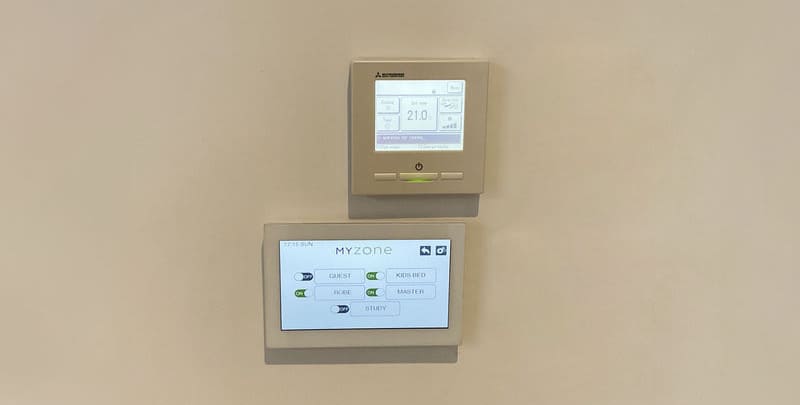ducted air conditioner control panel